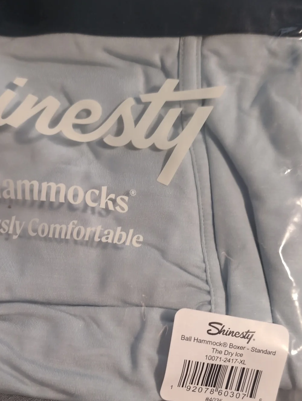 Shinesty The Dry Ice - Muted Steel Blue Ball Hammock Pouch Underwear- XL
